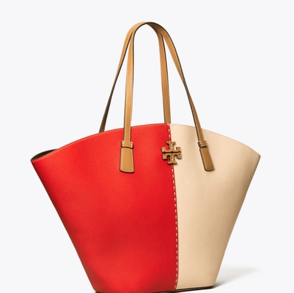 💞NWT Spring Mcgraw Tory Burch Large Tote💞 - Picture 2 of 5
